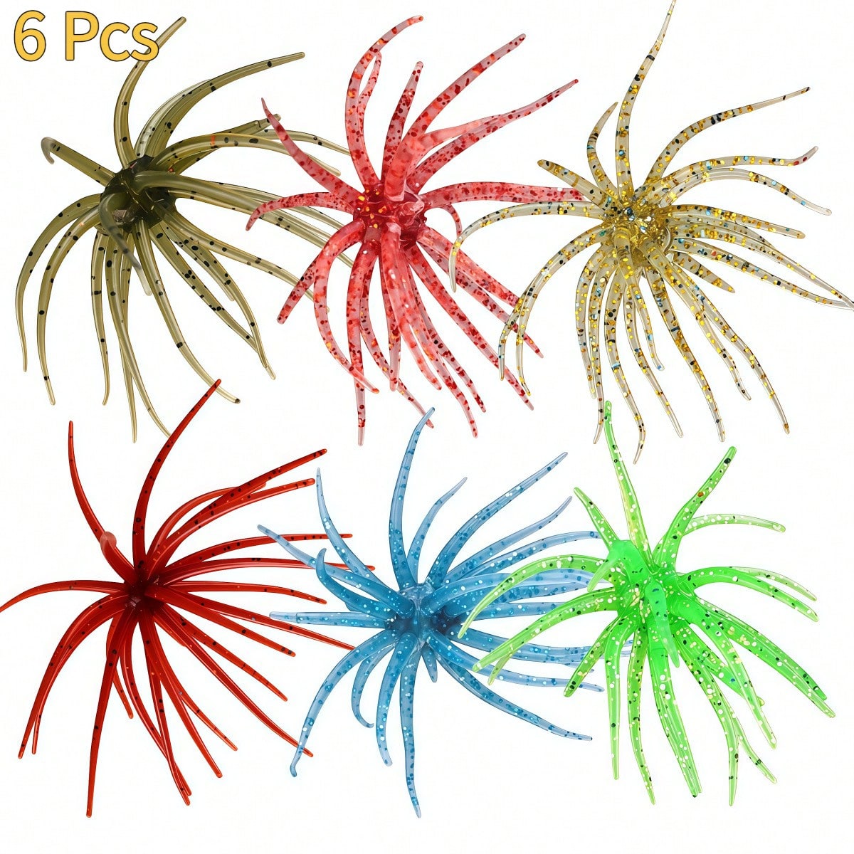 Fishing Lure Topwater - 6 sztuk miękkich przynęt w kształcie