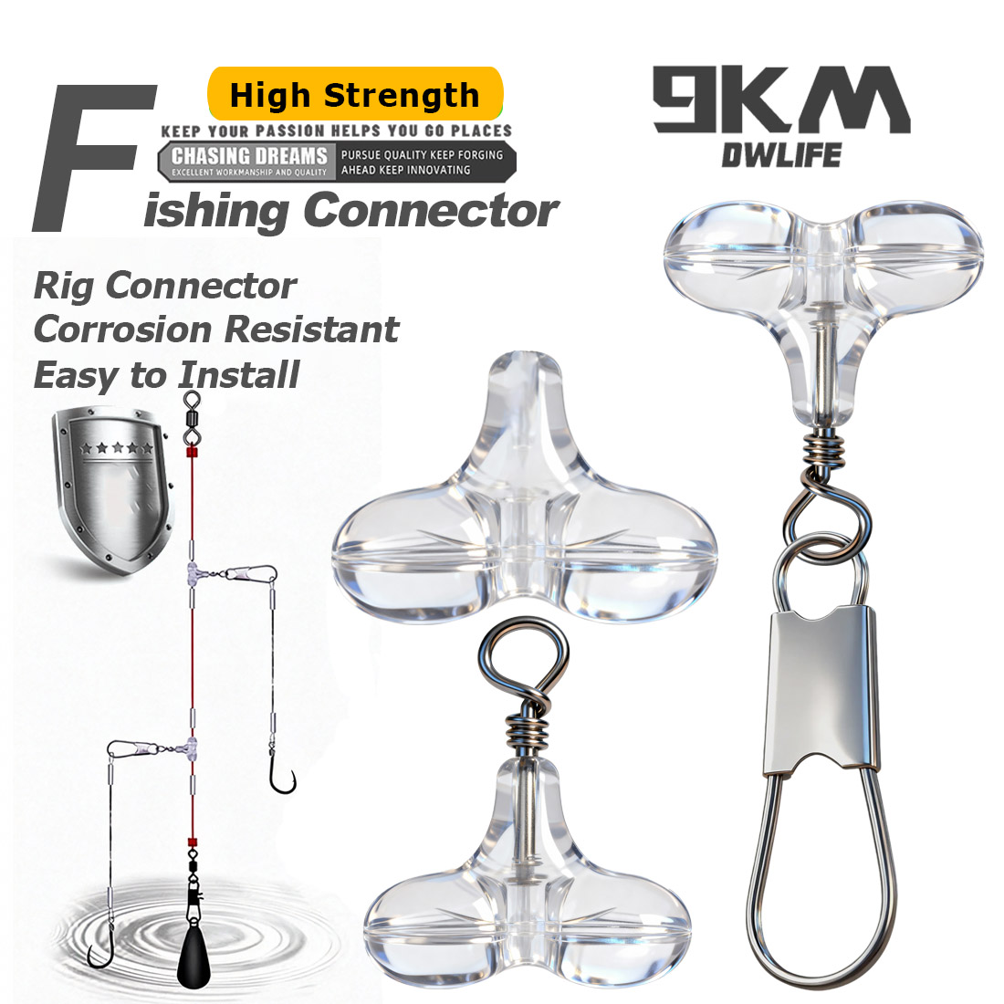 Fishing Lure Accessories - 9KM Koraliki w kształcie litery T