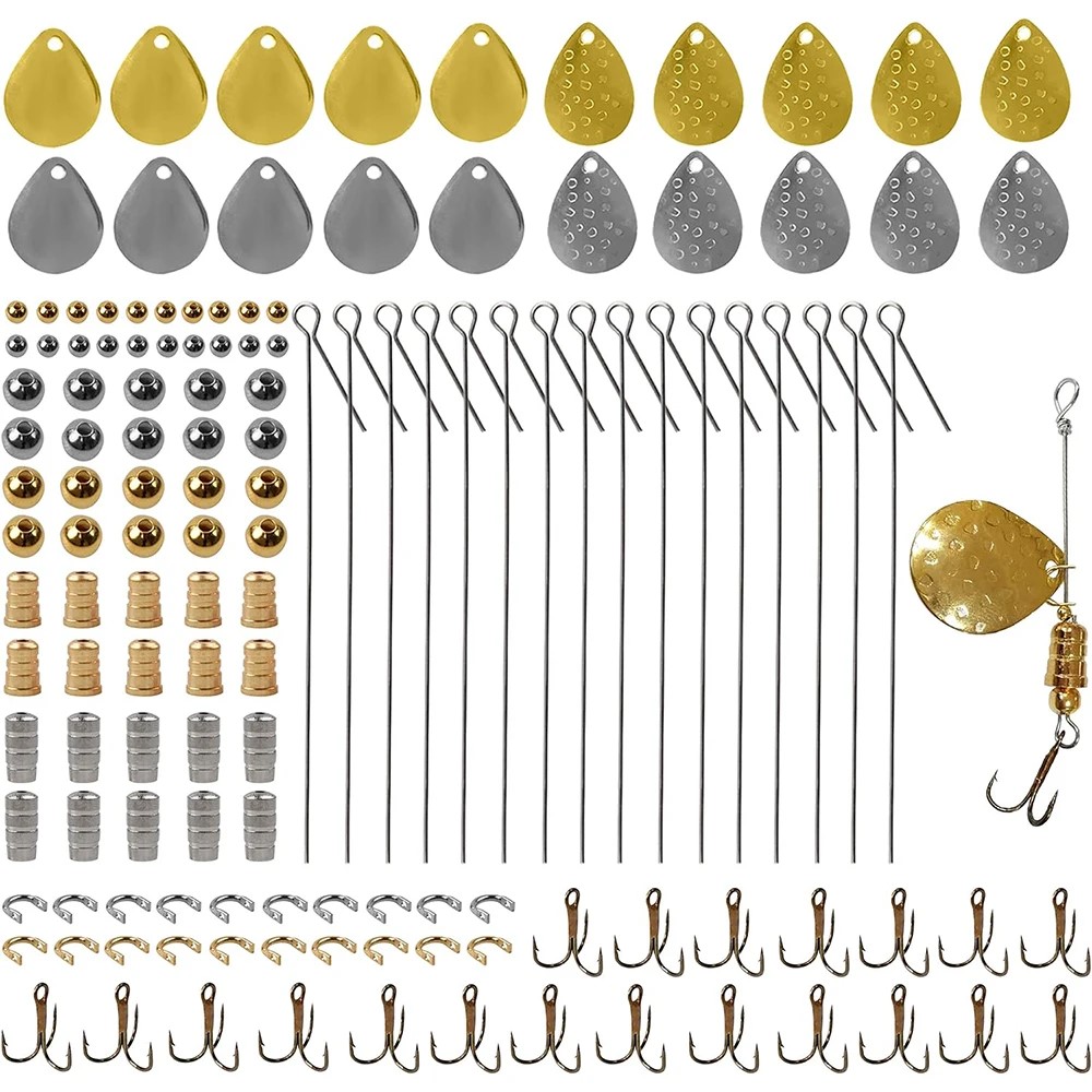 Fishing Lure Spoon - 140Pcs Zestaw do robienia przynęt wędkarskich