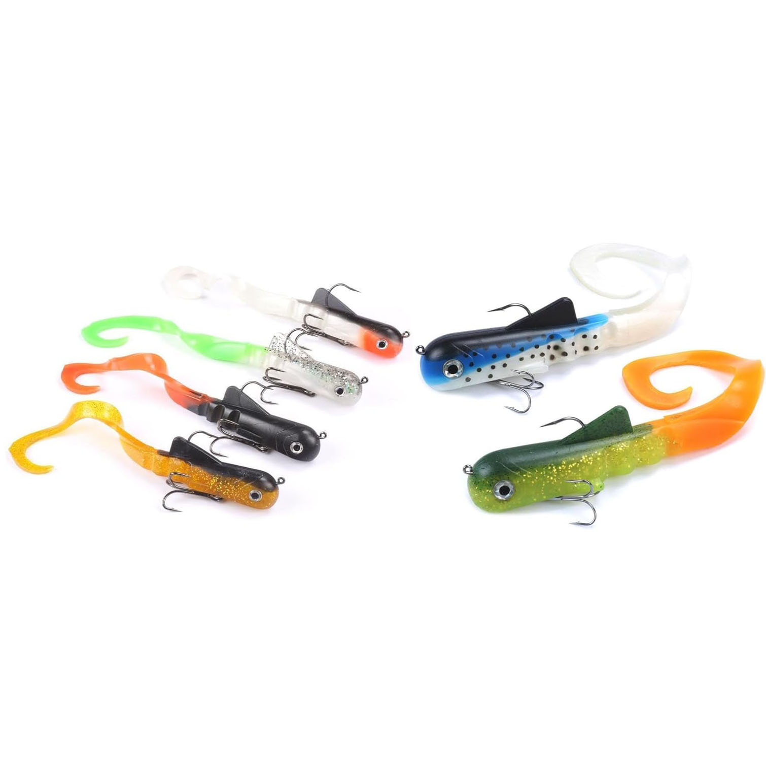Fishing Lure Soft Plastic - 6 sztuk/partia szczupak piżmowy Dawg połowów