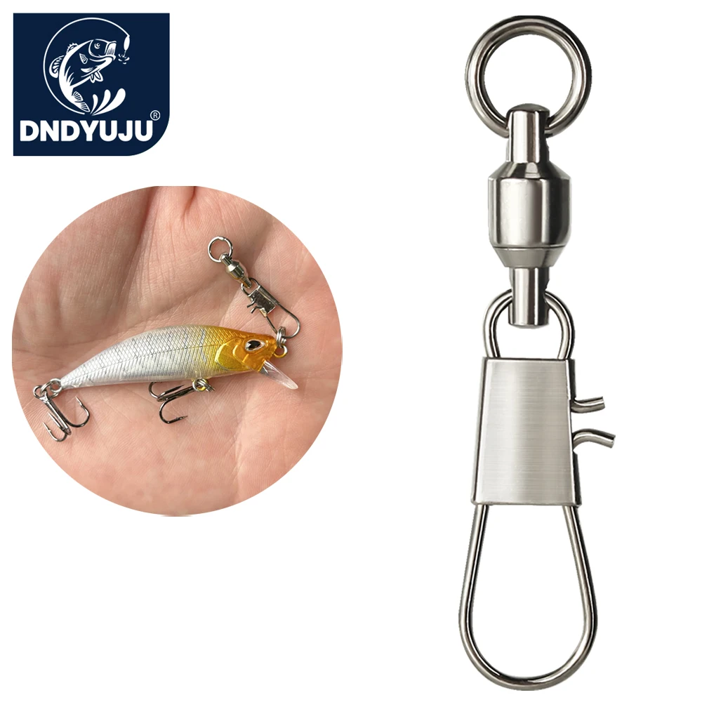 Fishing Lure Accessories - DNDYUJU 50 szt. Krętliki wędkarskie z