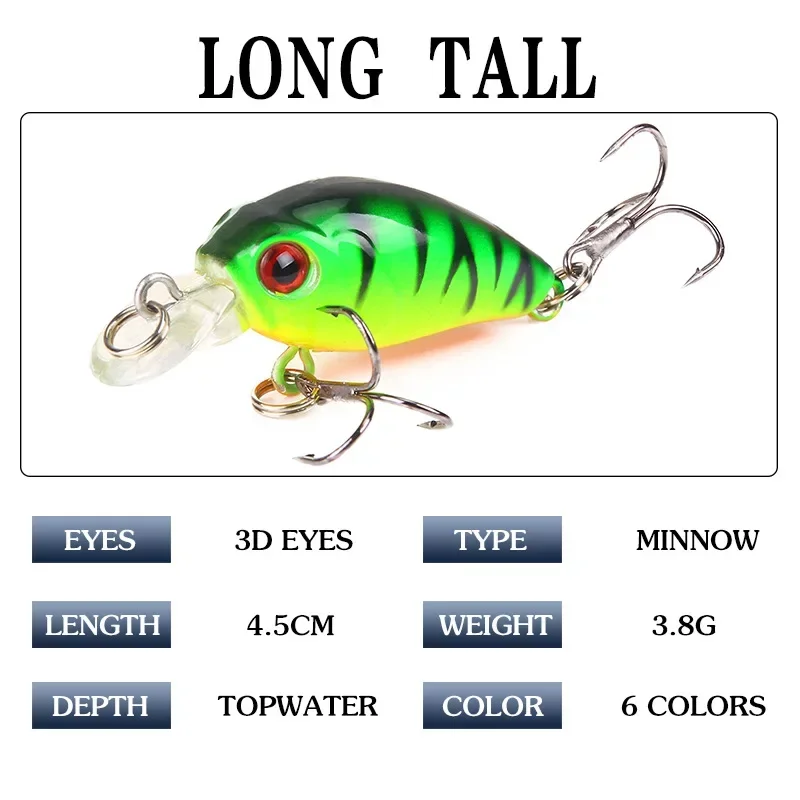 4.5cm 4g 1szt Mini Minnow Fish – Fishing Lure Crankbait recenzja i cena