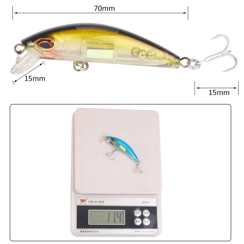 3D Eyes Luminous Minnow Fishin – Fishing Lure Crankbait recenzja i cena