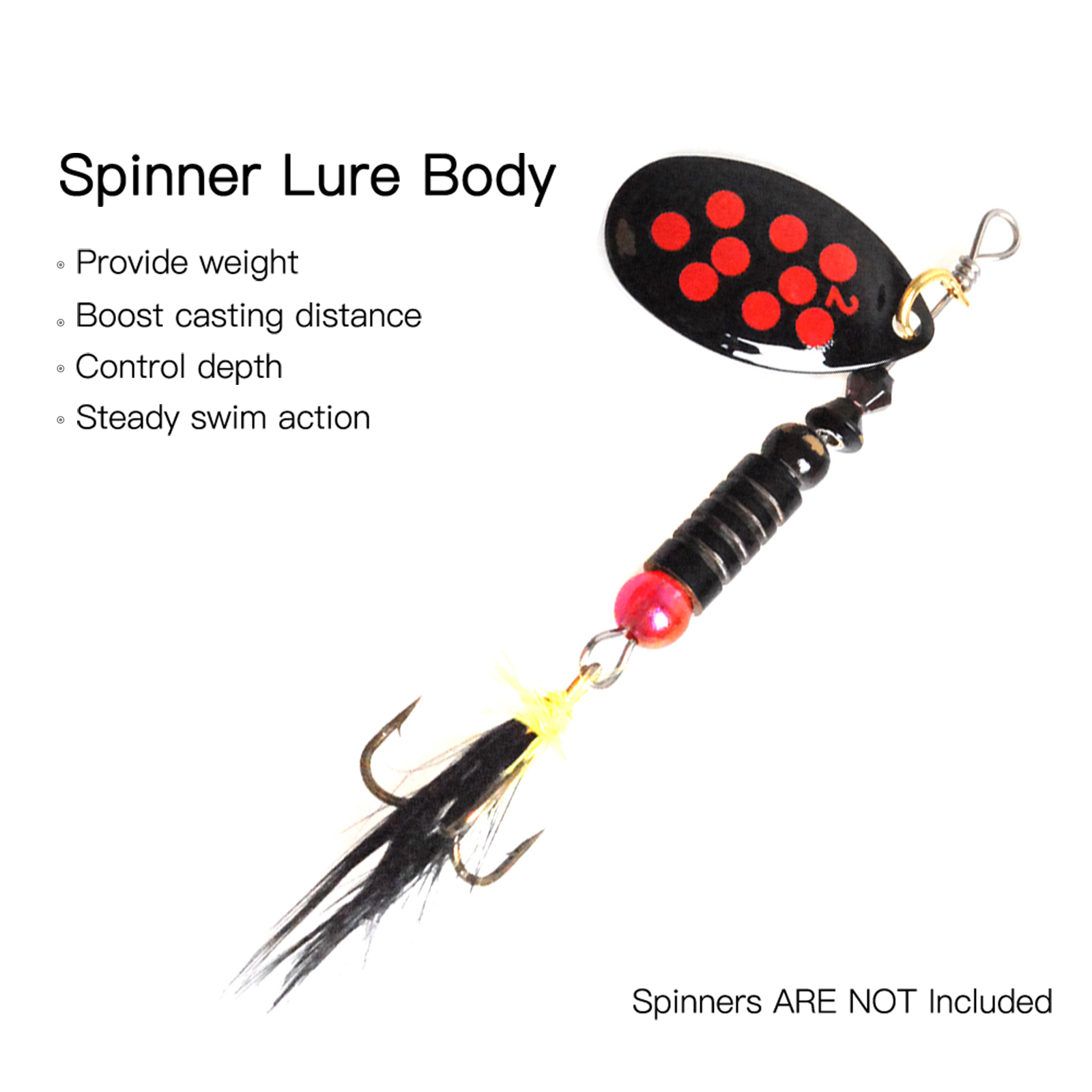 48 szt. Mosiężny Spinner do ko – Fishing Lure Spinner recenzja i cena